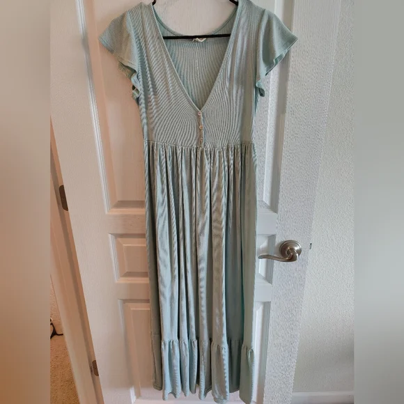 light blue striped dress MATEA BABYDOLL DRESS BABY BLUE main image 1